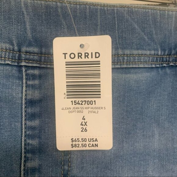 Torrid Lean Jean Size‎ 4X Short Super Soft Medium Wash Denim Hi-Rise Skinny NWT - Picture 7 of 12